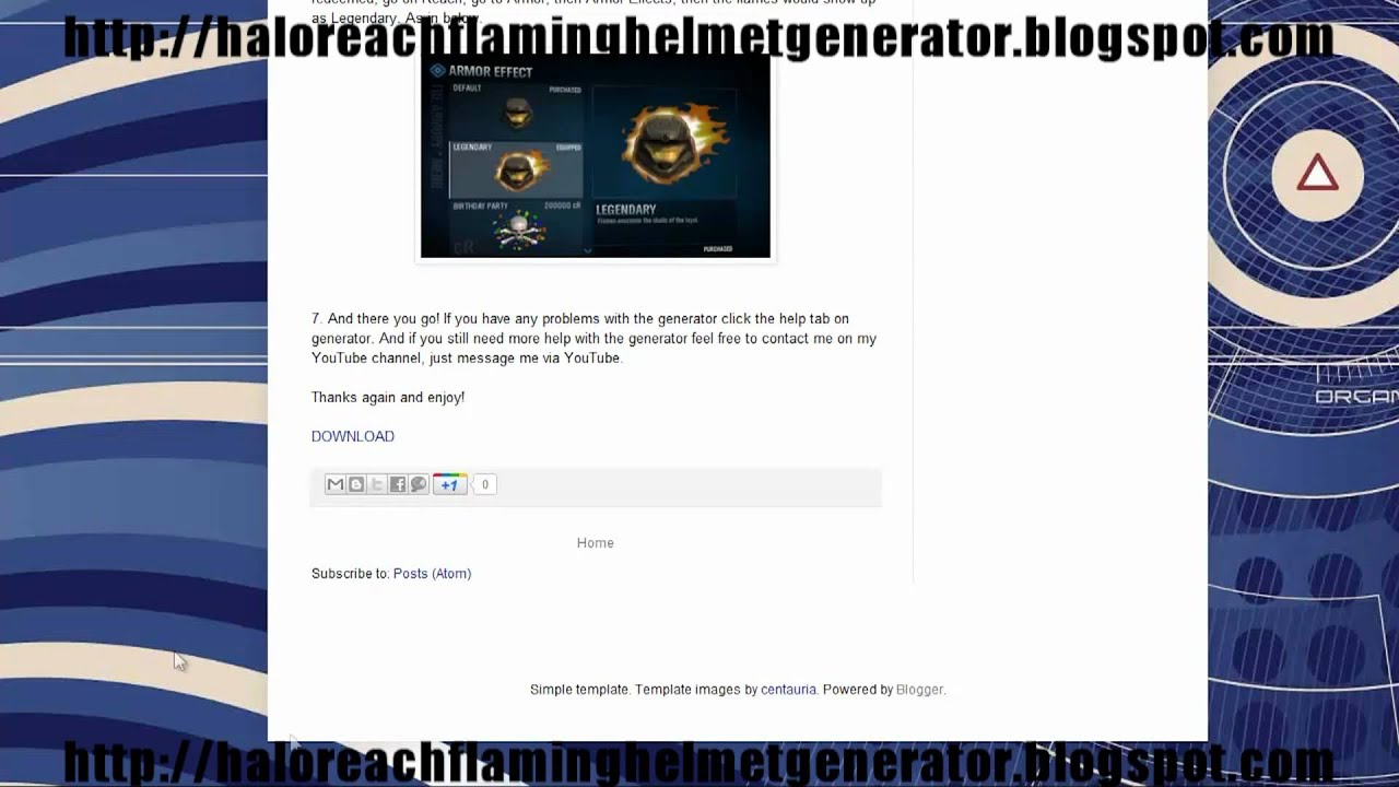 halo reach code generator